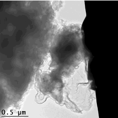 Динамика поведения кремниевой частицы в оболочке под электронным микроскопом (Hyun-Wook Lee/Stanford University)