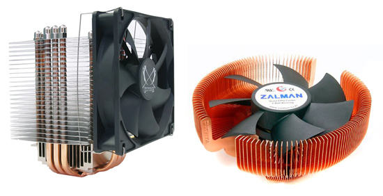Scythe Ninja ($55) и Zalman CNPS7700-Cu ($45)