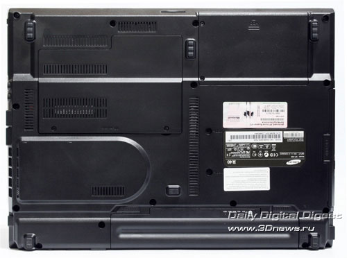 Samsung R40. Вид снизу