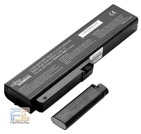 Fujitsu-Siemens AMILO Pro V3205: аккумулятор