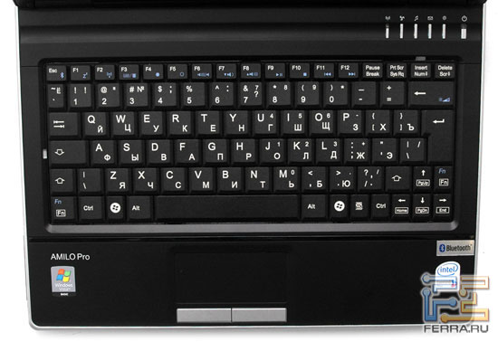 Fujitsu-Siemens AMILO Pro V3205: клавиатура