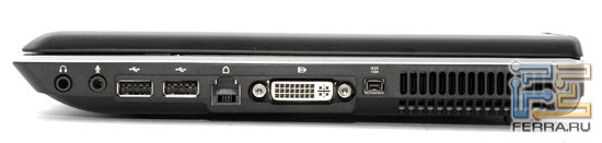 Fujitsu-Siemens AMILO Pro V3205: правая грань