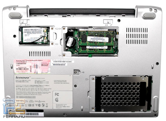 Lenovo 3000 V100: днище