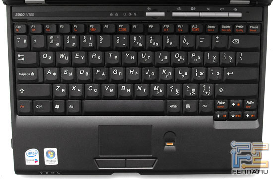 Lenovo 3000 V100: клавиатура