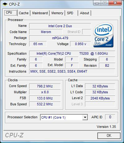 Fujitsu-Siemens AMILO Pro V3205: процессор