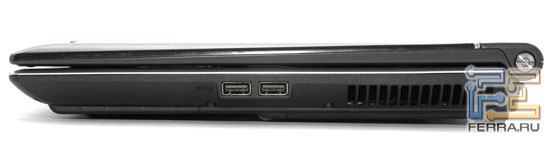 ASUS F8S: правая грань