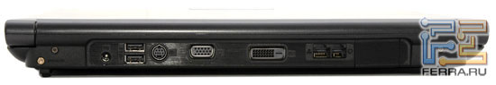 ASUS F8S: задняя грань