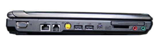RoverBook Nautilus V450: левая грань
