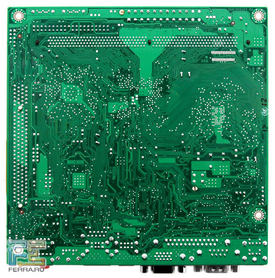 Intel DG945GCLF: обратная сторона