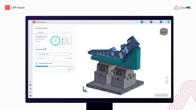 Интерфейс CAM Assist для подготовки стратегии обработки детали