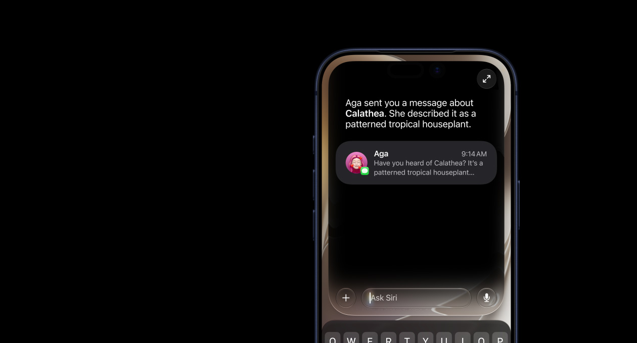 Siri AI использует контекст переписки на iPhone
