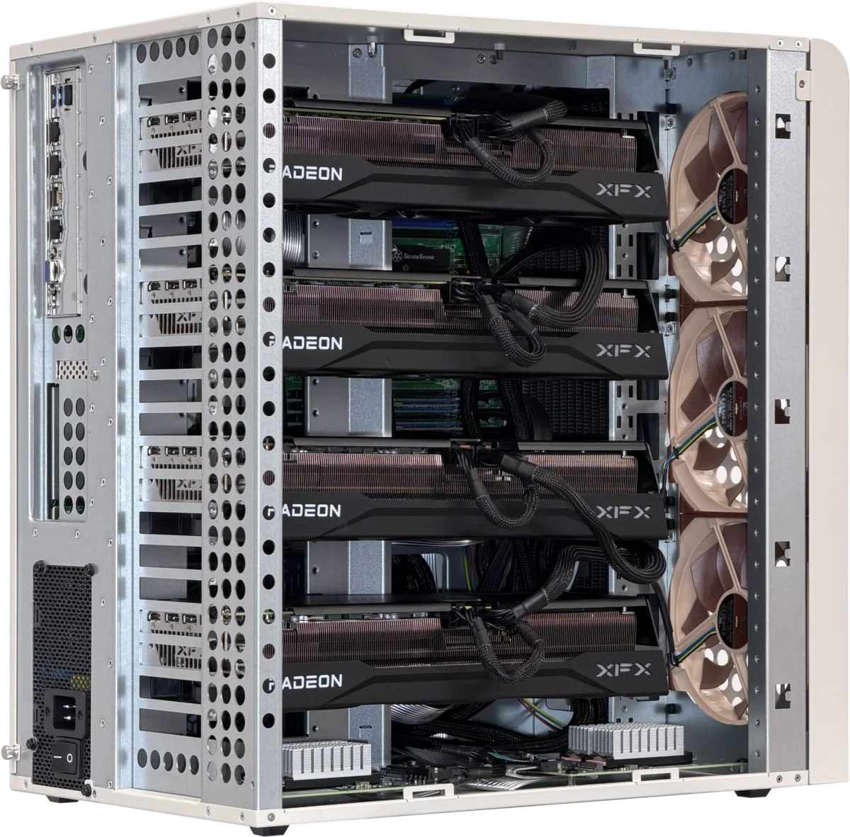 Tinybox с четырьмя видеокартами Radeon RX 9070 XT